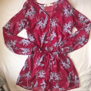 Women’s Floral Romper Medium